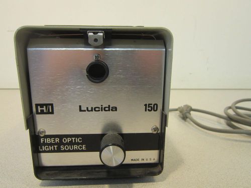 Lucida 150 Fiber Optic Light Source Powers On, 115 VAC, 50-60 Hz, 175 W