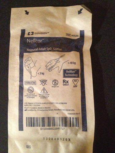 3 Nellcor / Covidien Nenatal/Adult Sp02 Sensor pulse ox probe REF: N25