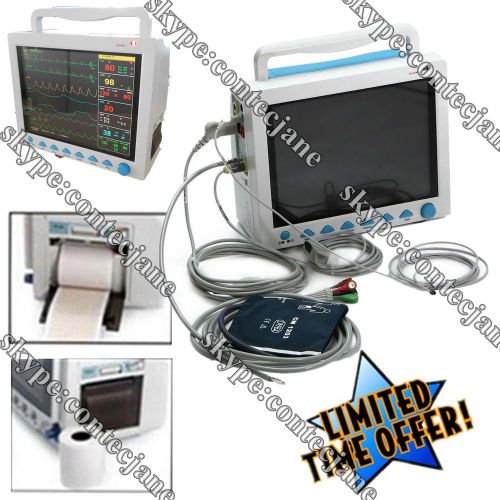 CE/FDA CONTEC Patient monitor,CMS8000+ Printer,ECG NIBP SPO2 RESP TEMP PR