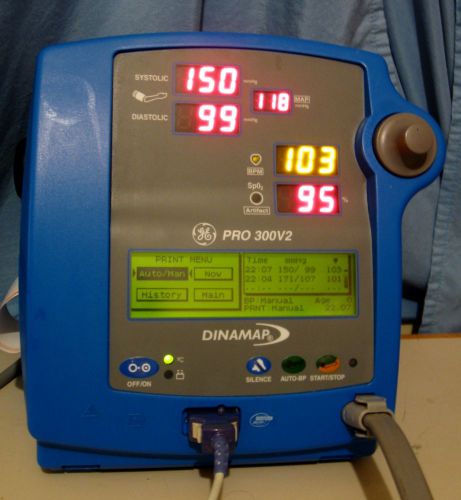 Dinamap Pro 300V2 NIBP,SpO2 Patient Monitor