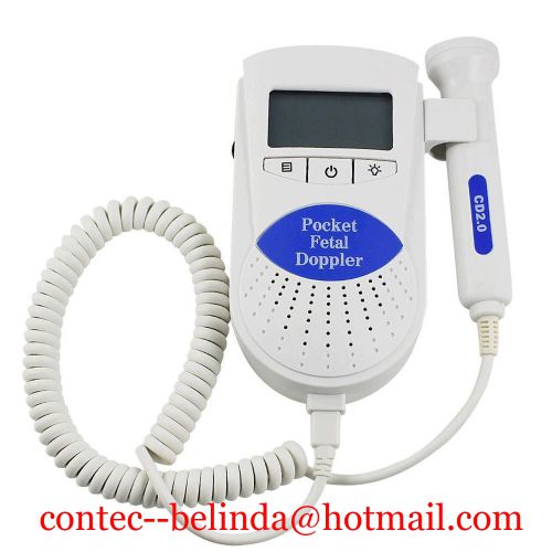 CONTEC 2MHz Blacklight LCD Prenatal Fetal Heart Monitor Health Use SonolineB