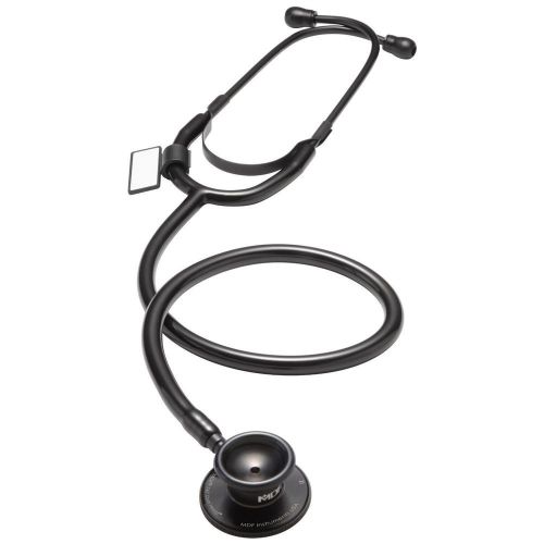 Brand new mdf® dual head lightweight stethoscope - all black for sale
