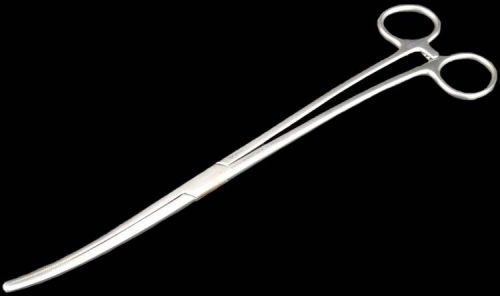 Sklar 80-1410 Bozeman 10&#034; 25cm Surgical Double Curved Locking Dressing Forceps