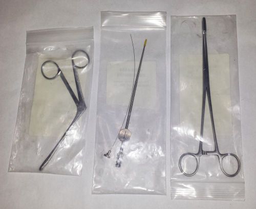 Instrumed Watson Nasal PolypForceps, Eletcher sponge Forceps &amp; Tapered lot (3)