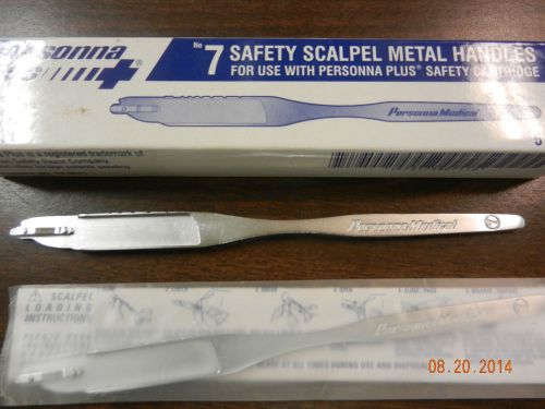 Stainless steel safety scalpel handle Sz#7  Personna 73-8071  Box of 5 pcs