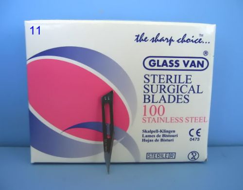 # 11 STAINLESS-STEEL BLADES / STERILE (COUNT 100)