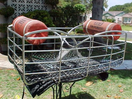 Emergency rescue helicopter metal basket cage litter full size structually sound for sale