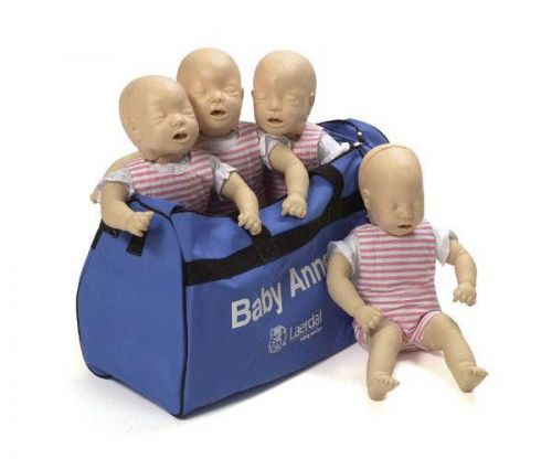 New laerdal baby anne manikin 4 pack with soft pack 050010 emt training manikins for sale