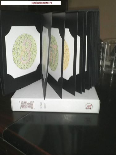 ISHIHARA BOOK 24 plates Slit lamp TONOMETER78 D LENS  ishihara book