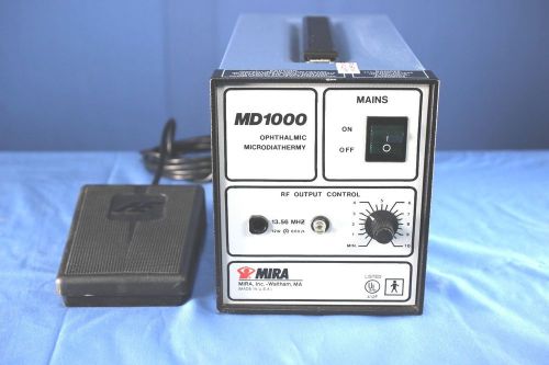 Mira md 1000 md1000  ophthalmic micro diathermy w/ warranty!! for sale