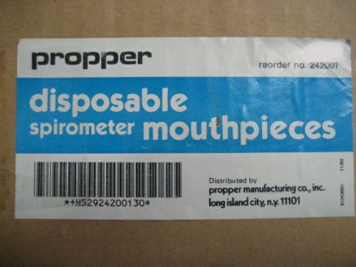 Pak of 10 Propper Spirometer Disposable Mouthpieces  Free U.S. Shipping