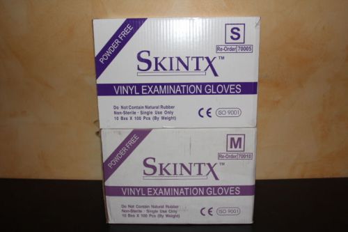 Skintx Vinyl Powder Free Exam Gloves