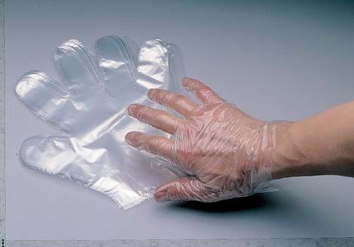 New plastic glove disposable polythene multi purpose medical gloves pack of 100 for sale