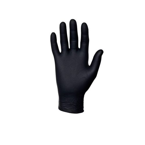 Disposable Gloves, Nitrile, XS, Black, PK100 MK-296-XS