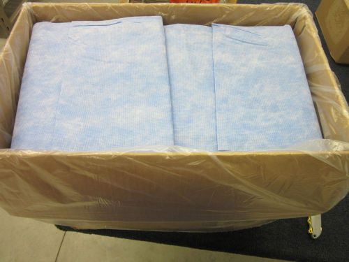 80 kimberly clark stretcher sheets 40&#034; x 84&#034; disposable blue tissue surgical new for sale