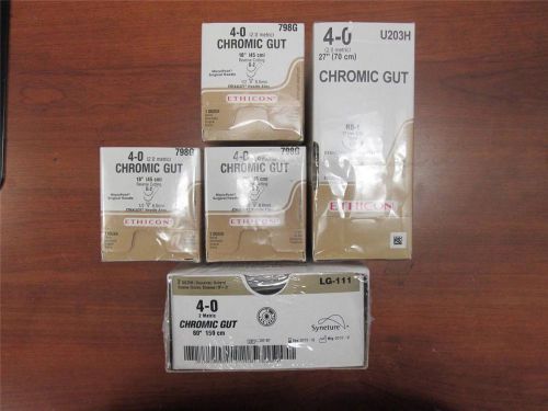 Covidien CHROMIC GUT Assorted Lot of 5 Boxes