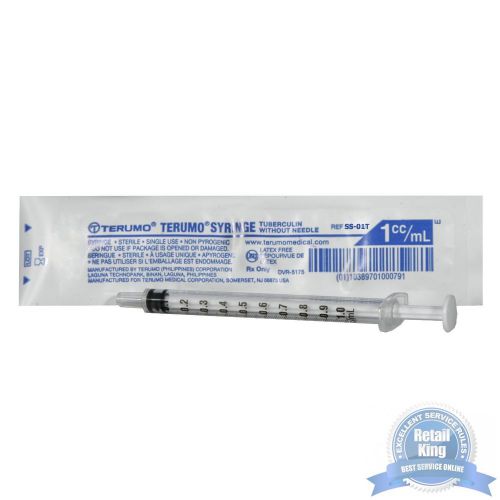Syringe 1cc luer slip tip sterile pack of 10 new for sale