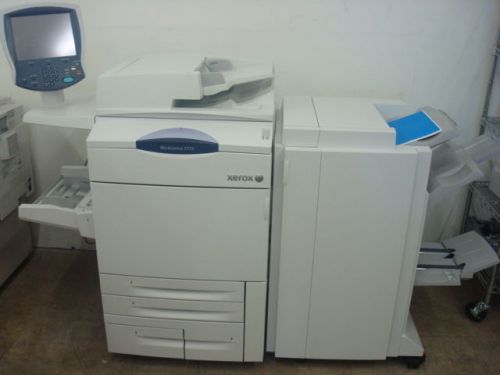 Xerox workcentre 7775 digital color copy print color scanner booklet finisher for sale