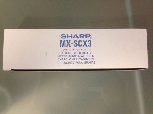 Sharp MX-SCX3 Staple Cartridges (4 in 1 box) GENUINE SHARP NEW