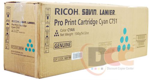 828188 Ricoh Pro C651 C751 C751ex Cyan Toner Cartridge