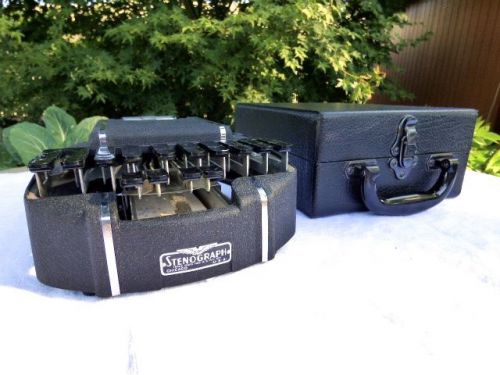 Vintage Stenograph Standard Model with Original Case - Stenographic Machines Inc