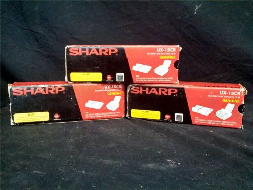 3 Genuine Sharp UX-15CR Fax Machine Imaging Film NIOB