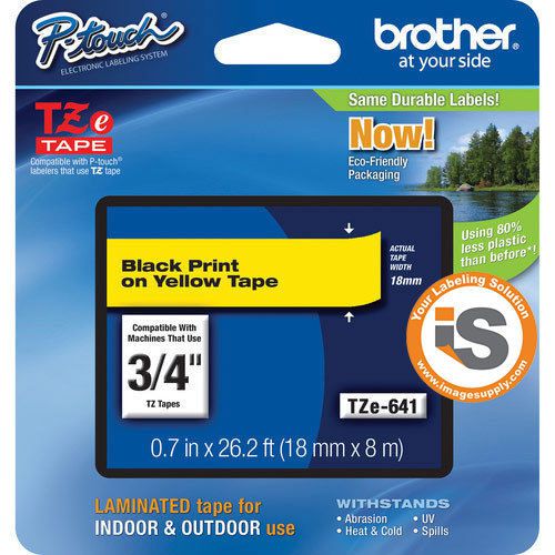 Brother tz641 tz-641 tze641 tze-641 p-touch label tape *genuine brother* pt-1880 for sale