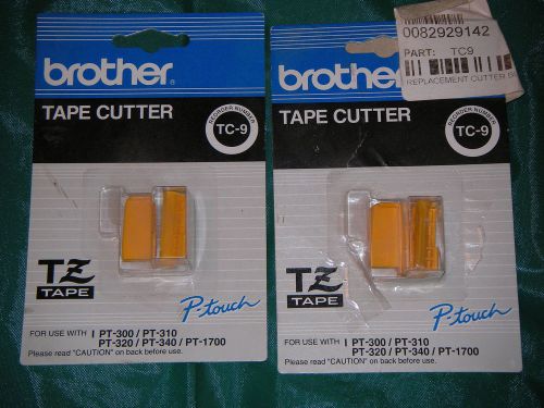 BROTHER P-TOUCH TAPE CUTTER TC-9  1 NEW / 1 USED
