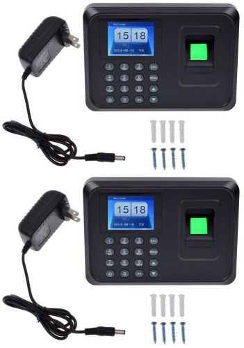 Lot 2~2.4 tft biometric fingerprint attendance clock employee payroll recorder for sale