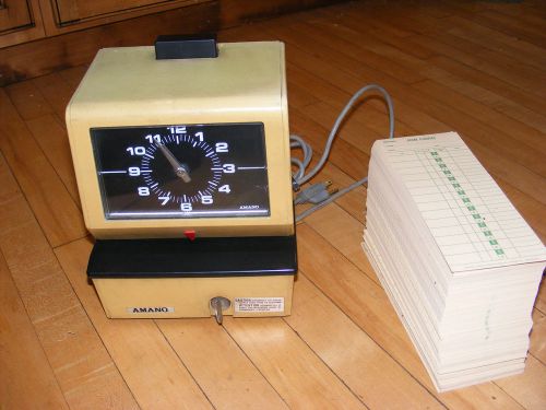 Amano Time Clock Model 3636 Series 3500/3600 with cards