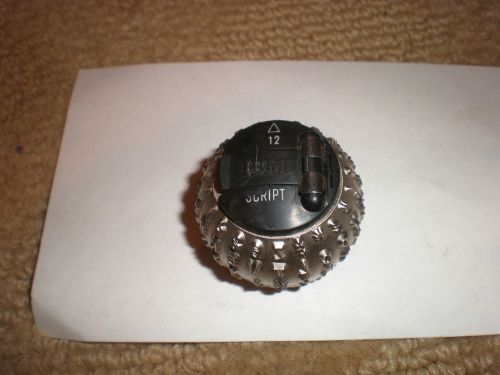 145 - IBM Selectric Typewriter Ball - SCRIPT - Font 12