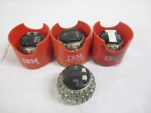4 ibm selectric i ii typewriter type balls pica gothic prestige fonts for sale