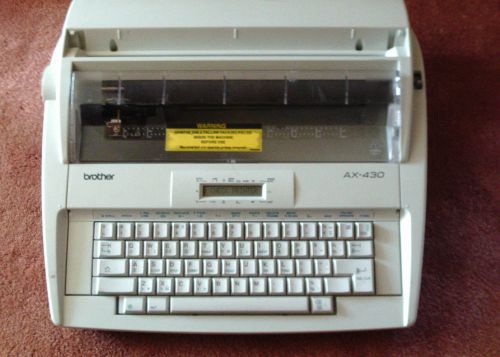BROTHER ELECTRIC TYPEWRITER AX-430 - FOR SPARES OR REPAIR  AUTOMATIC CORRECTION