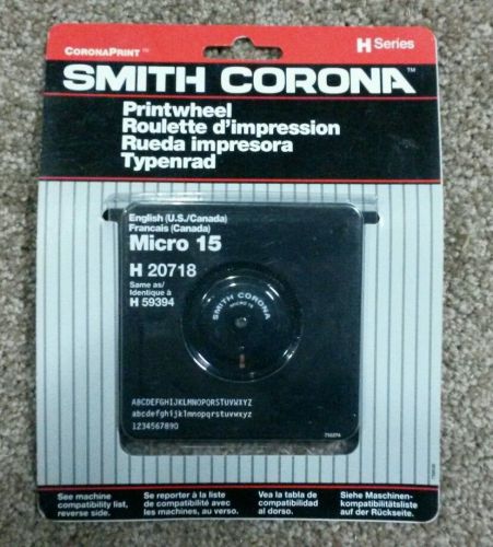 Smith Corona Micro 15 printwheel