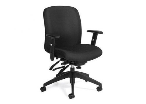 Comfortable office chair with height adjustable arms for sale