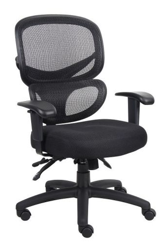 B6338 boss multi-function mesh office/computer task chair with t-arms for sale
