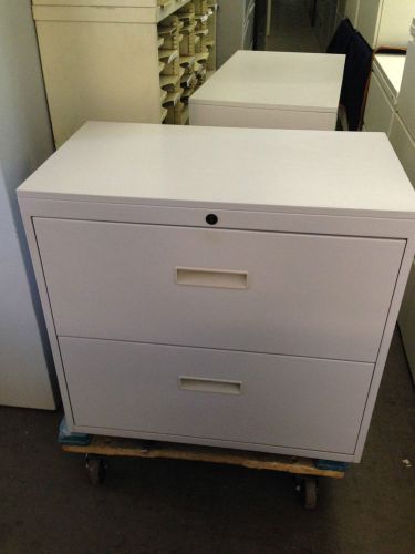 *2 DRAWER LATERAL SZ FILE CABINET by GREAT OPENINGS OFFICE FURN w/LOCK&amp;KEY 30&#034;W*