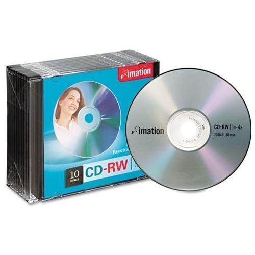 Imation Cd Rewritable Media - Cd-rw - 4x - 700 Mb - 10 Pack Slim (imn40955)
