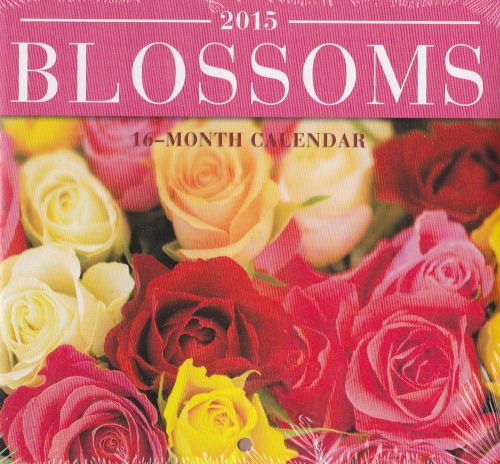 2015 BLOSSOMS Mini Desk Calendar NEW Scenic Outdoor Nature Garden Flowers Blooms