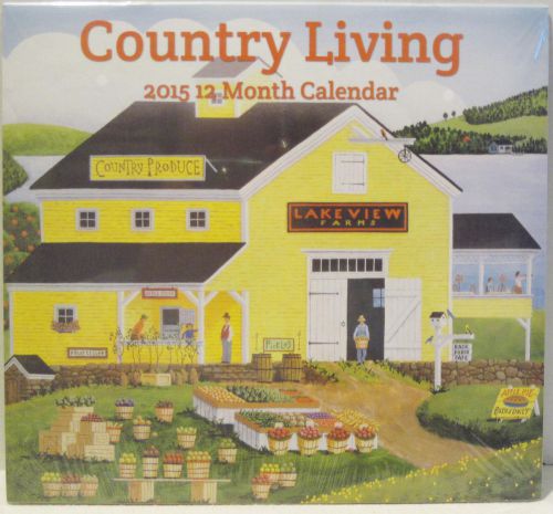 2015 Wall Calendar 12 Month Country Living Organizer Daily Planner Agenda Fair