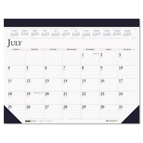 House of Doolittle™ Two-Color Academic 14-Month Desk Pad Calendar, 22 x 17, 2014