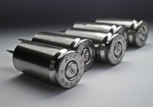 9mm Remington Nickel Bullet Push Pins Thumb Tacks Cork Board Pins