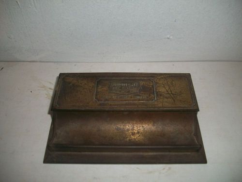 Antique J E Mergott Co Newark NJ Desk Organizer Advertising Supreme Ice Cream