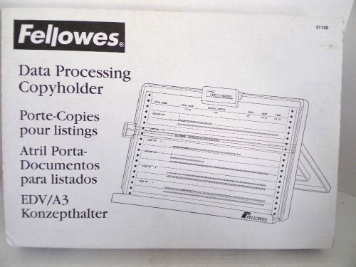 Fellowes Copyholder/Clipboard Freestanding Beige 12 x 16 New in Box
