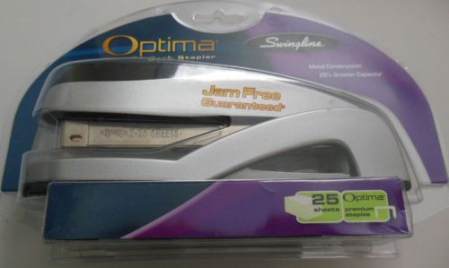 Swingline Optima Desk Stapler, Silver