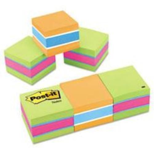 Post-it Note Cube 2 Neon &amp; 1 Ultra Colors 2&#039;&#039; x 2&#039;&#039; 3 Pads/Package