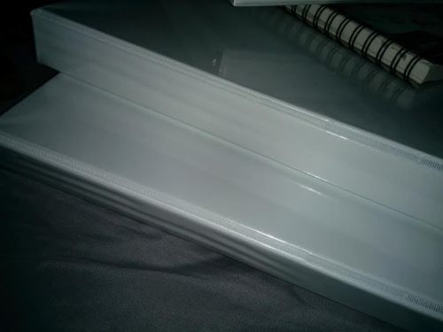 Bonus! clear overlay 1in. white binders and more. handy and portable... cheap! for sale