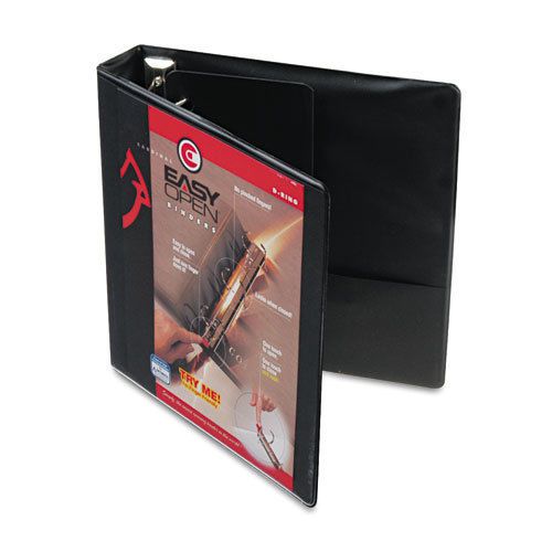 Easy open clearvue locking slant-d ring binder, 1-1/2&#034;, black for sale
