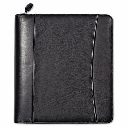 Franklincovey nappa leather ring bound organizer w/zipper, black (fdp33964) for sale