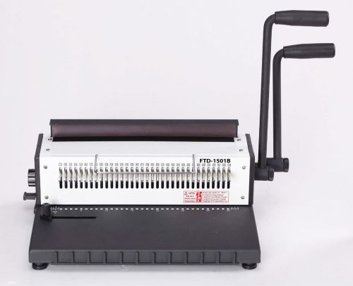 Heavy Duty Wire Binding Machine,Double Wire-O Binder,Metal Based,Moveable Pins